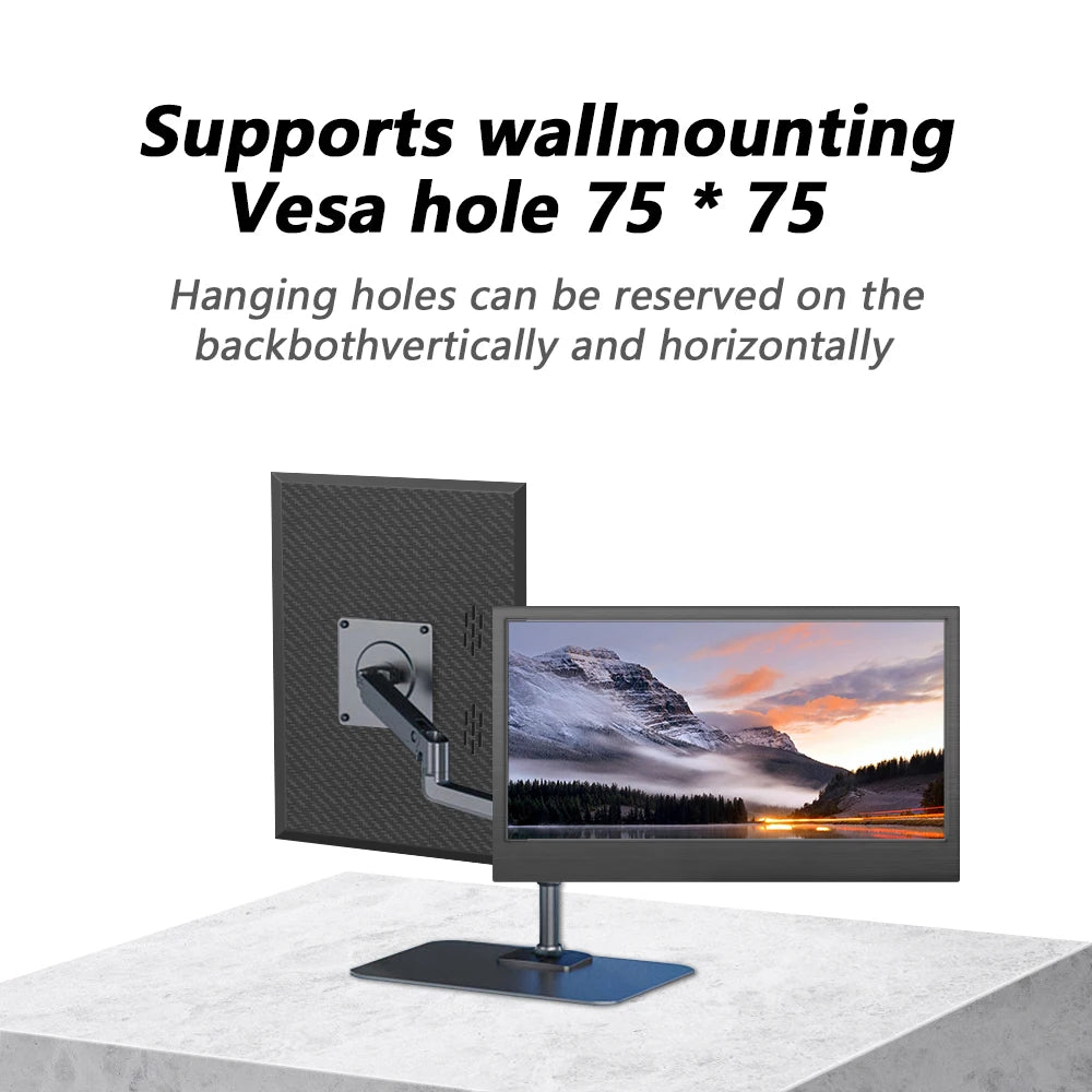 MUCAI 11.6" Portable Monitor - 60Hz, Type-C, Compatible with Xbox, PS4/5, Switch &amp; More