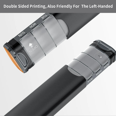 Serfeymi Metal Weekly Pill Organizer &ndash; 7-Day Travel Convenience