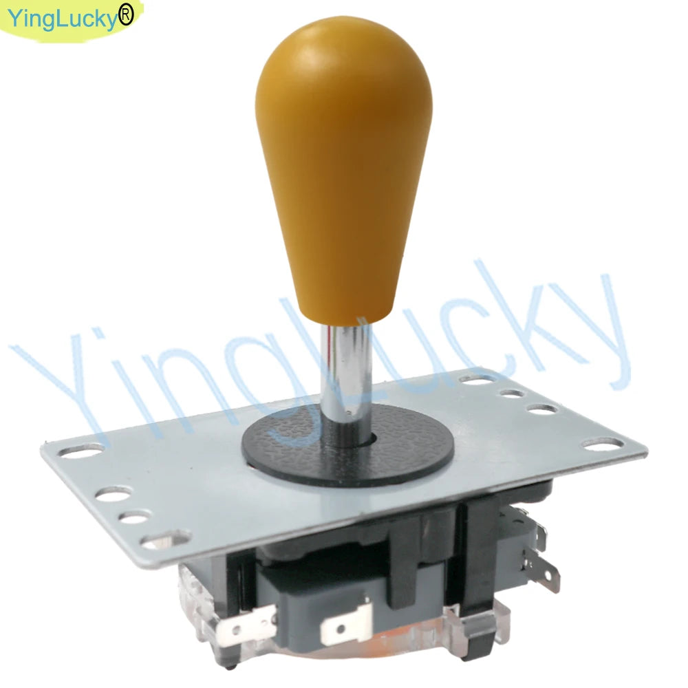 YingLucky Y-10 Arcade Joystick &ndash; Durable 4/8 Way Fighting Stick Parts With yellow ovalball