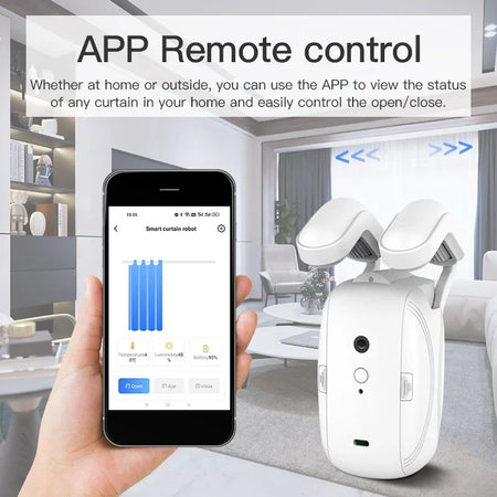 Smart Electric Curtain Motor with Voice Control