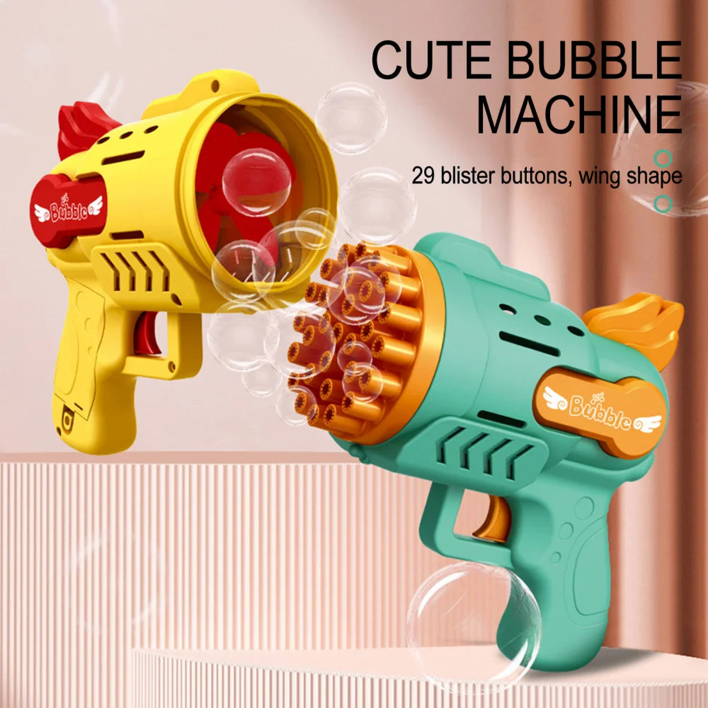 29 Holes Bubble Gun Toy For Kids Girls &ndash; No Spill Design