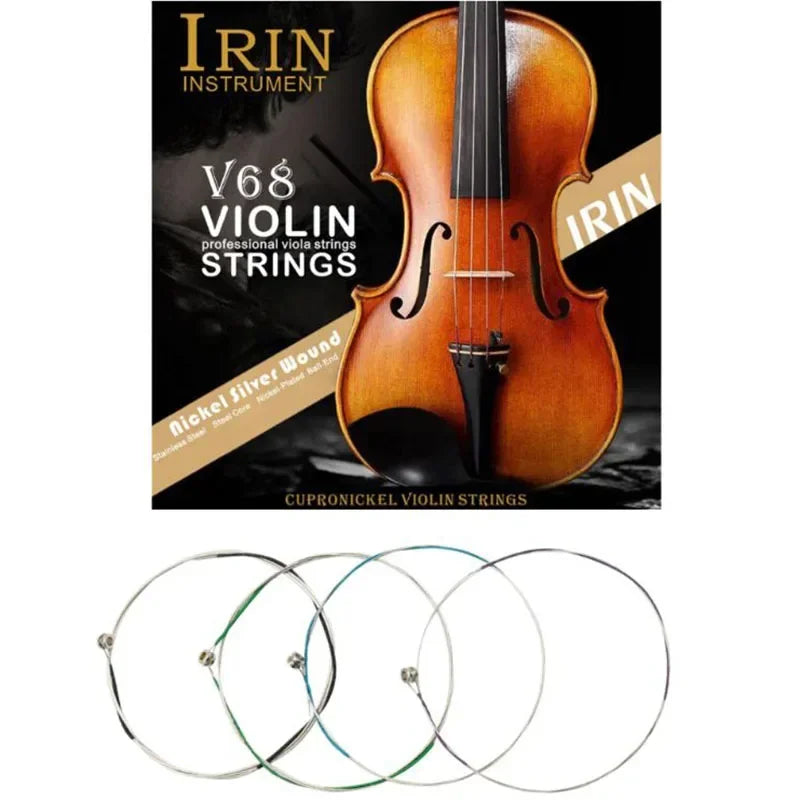Violin Strings EADG Nickel Silver Wound &ndash; Smooth Tone
