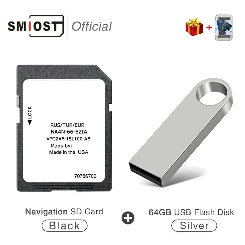 FIAT Spider Sat Nav SD Card - Europe Russia Turkey Maps