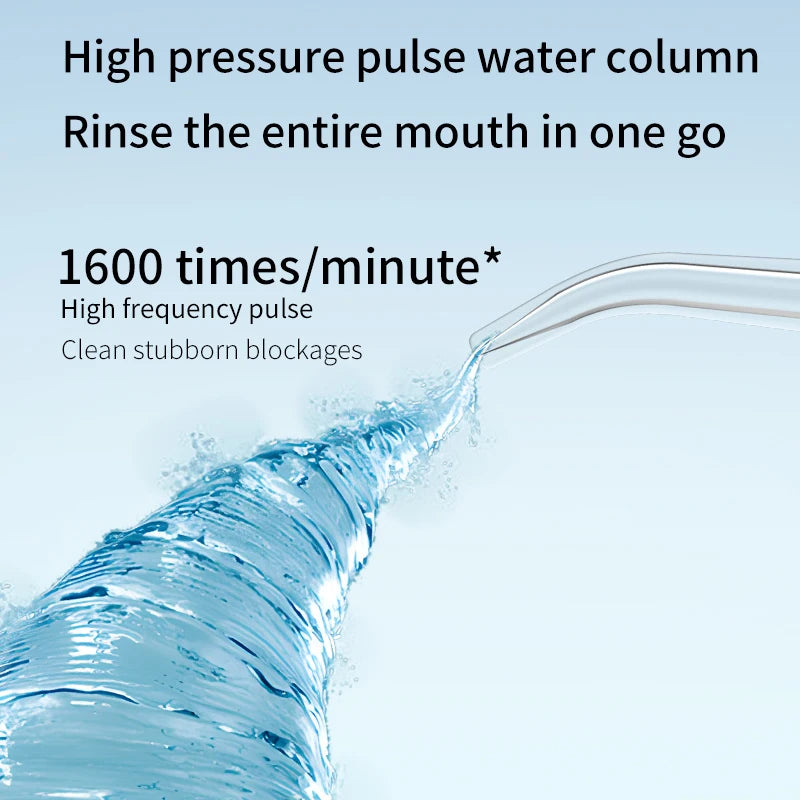 USB Rechargeable Oral Irrigator with 3 Modes &amp; 4 Nozzles | IP65 Waterproof