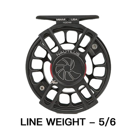 Nautilus Miami Ross Colorado Evolution LTX Fly Fishing Reels &ndash; Lightweight High-Performance Pressure Cast Aluminum 08 5-6 BLACK