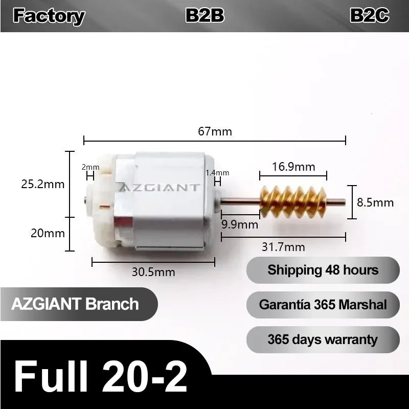 Motor de bloqueo de dirección 12V con carcasa metálica de alta resistencia y cubierta de aluminio para Audi A4 B8
