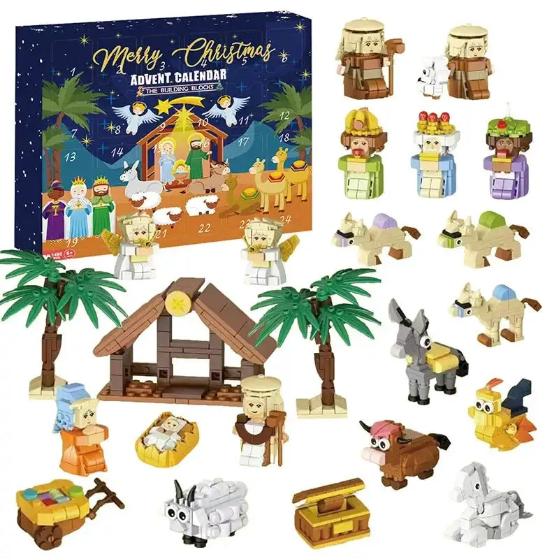 DIY Christmas Advent Calendar With 24 Day Count Down Plastic Bricks by InterCyprus Trading Ltd