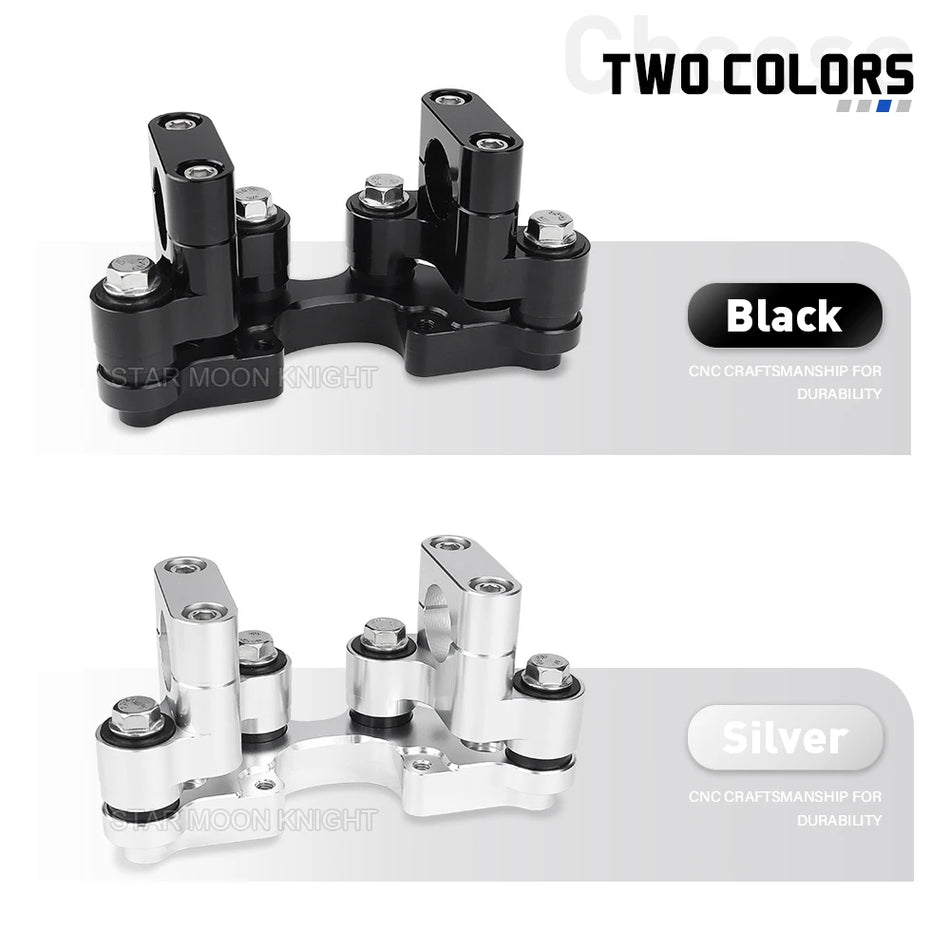 Morsetto rialzatore manubrio Kove per 800X ADV, Rally Pro e 510X ADV, costruzione in alluminio CNC