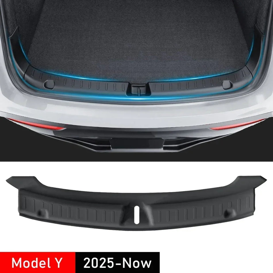 TPE Rubber Trunk Sill Plate Protector for Tesla Model Y Juniper 2025