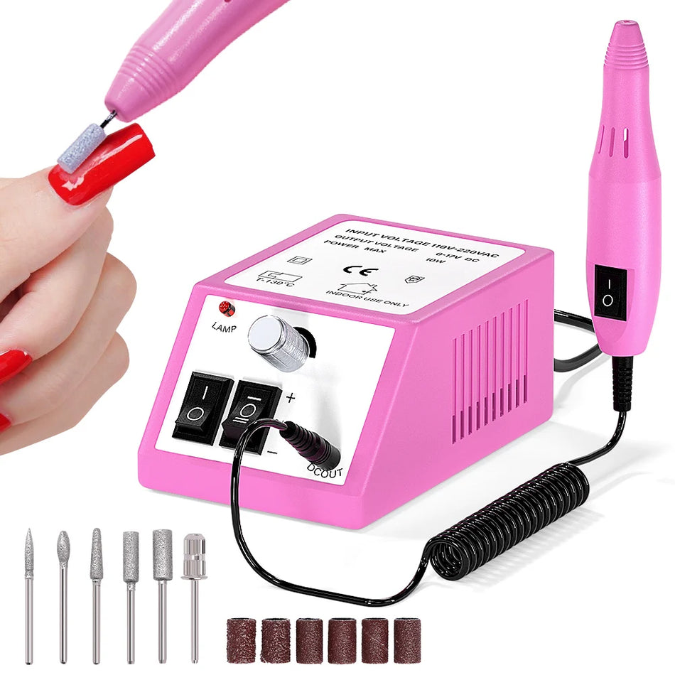 YIKOOLIN Electric Nail Drill Machine &ndash; High Speed 20000 RPM