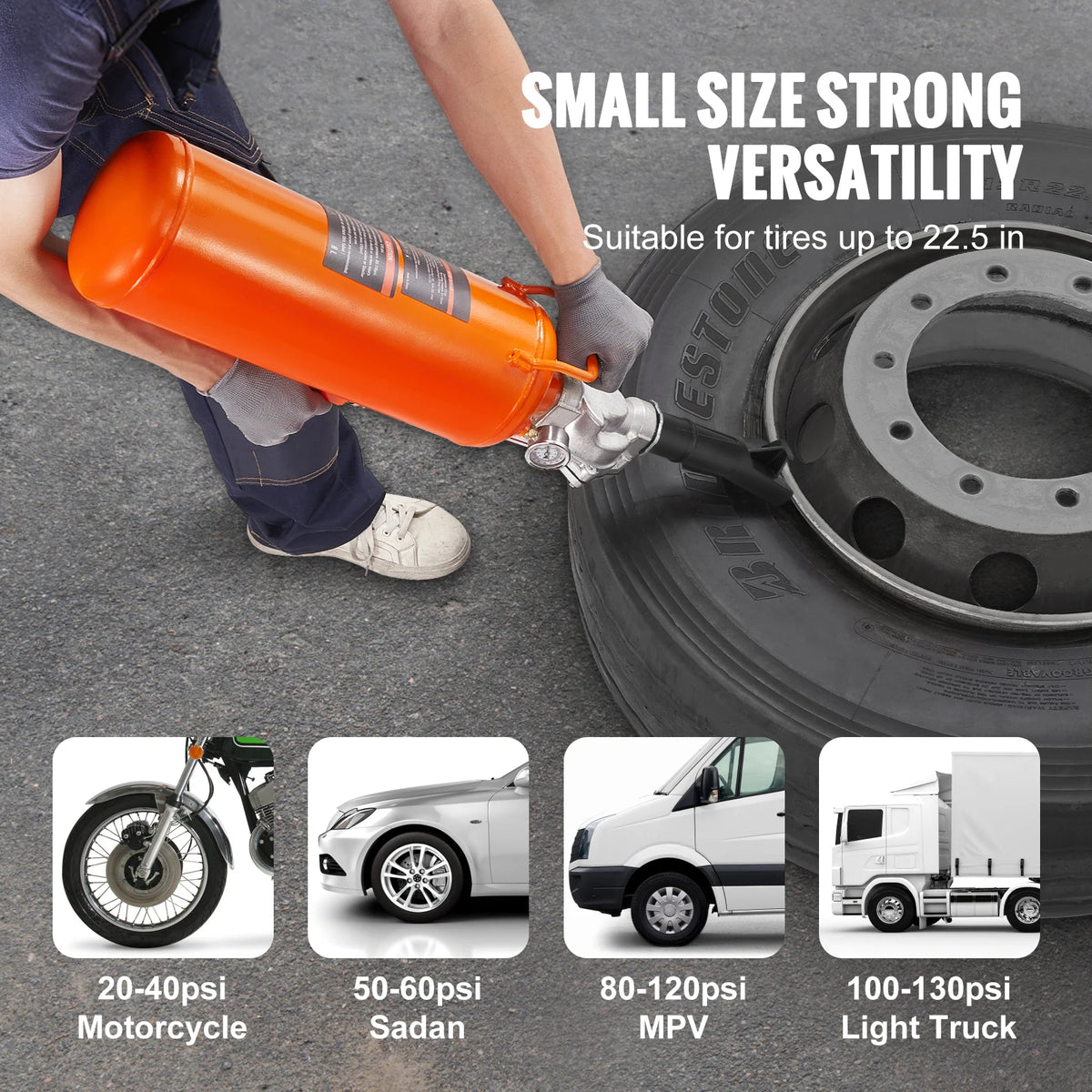 SucceBuy Tire Bead Seater 8L 9L Air Bead Blaster &ndash; Portable