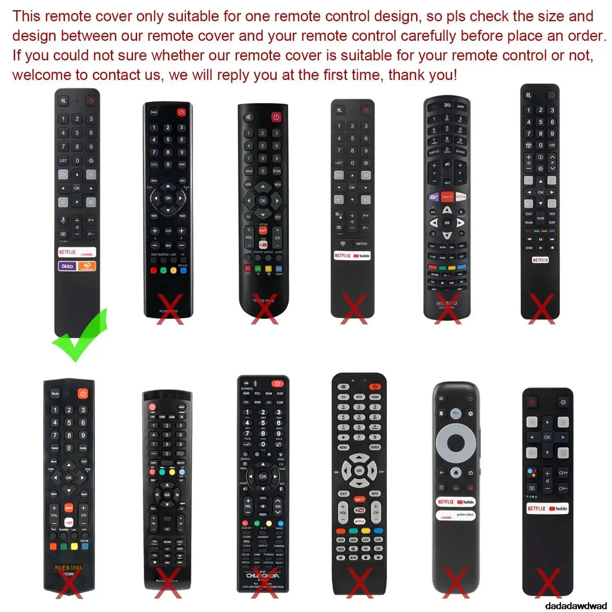 Silicone Protective Silicone Case for TCL TV Remote RC901V FMRD/FMR1/FMR8 Washable Shockproof Skin-Friendly Remote Cover by InterCyprus Trading Ltd