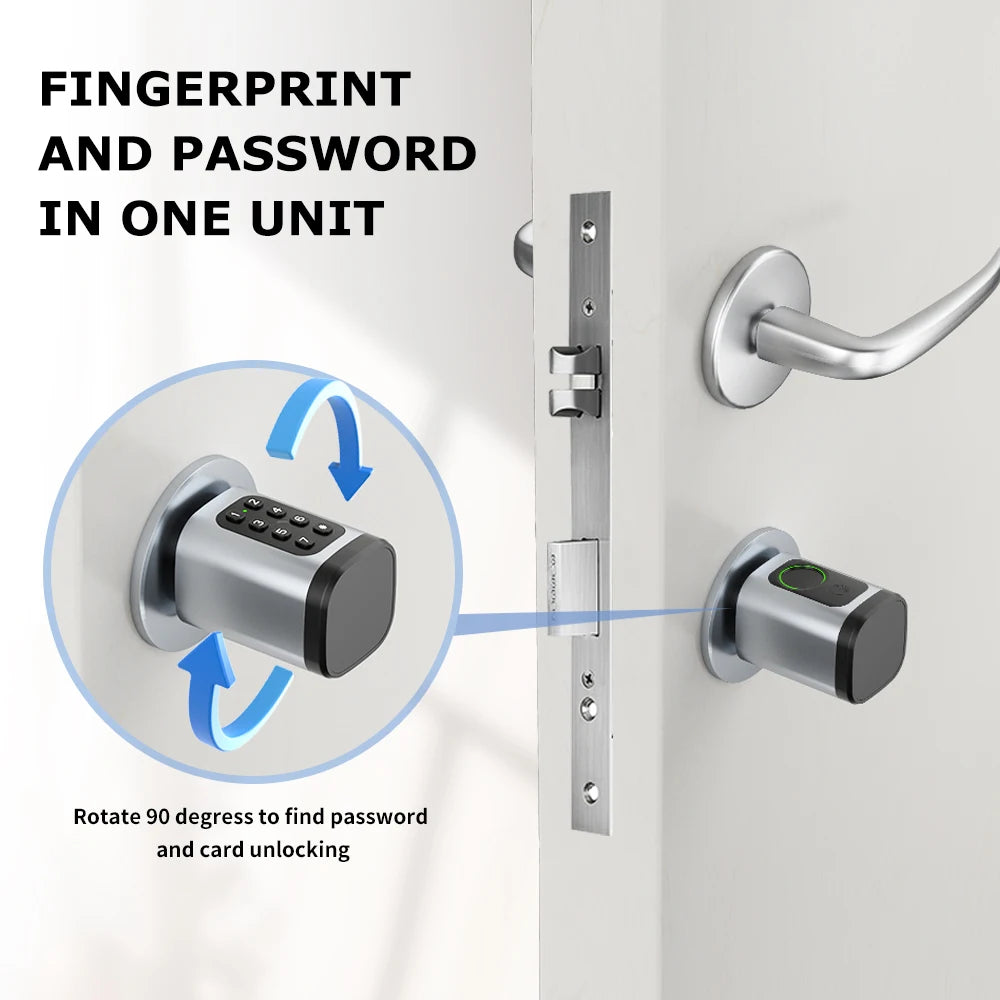 RAYKUBE V1 Smart Cylinder Lock &ndash; Biometric Keyless Security
