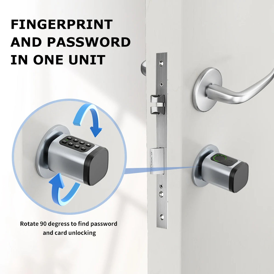 RAYKUBE V1 Smart Cylinder Lock &ndash; Biometric Keyless Security