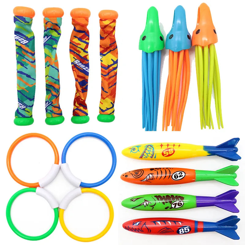Swimming Diving Toys Set &ndash; Engaging Pool Treasure Hunt Games