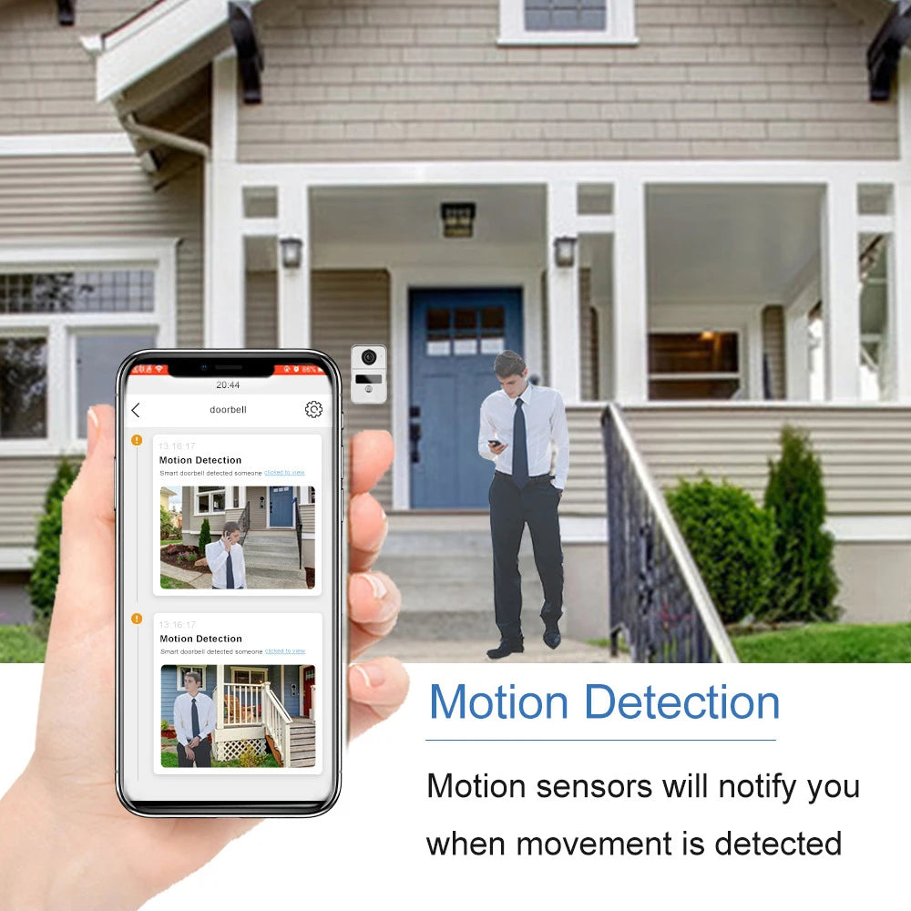 Tuya App 1080P Wifi IP Video Doorbell &ndash; Remote Unlock