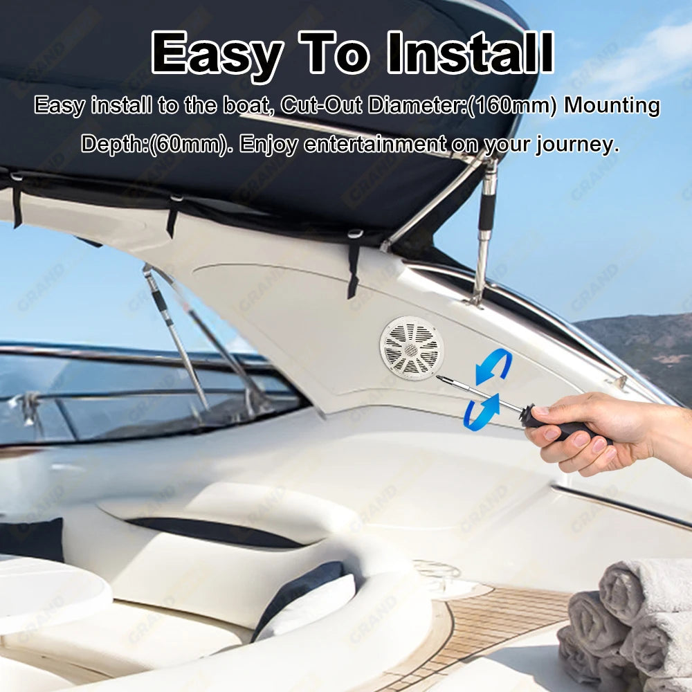 6.5 Inch 120W Marine Speaker - Waterproof Weatherproof