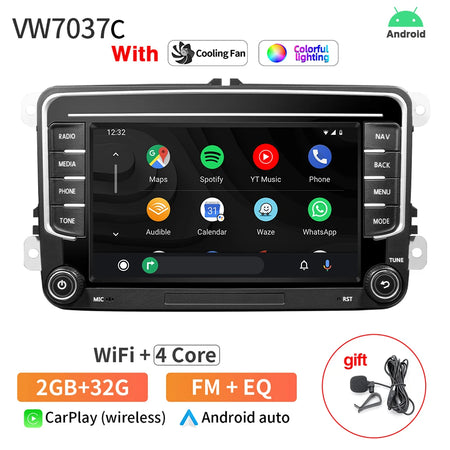 AKAMATE Car Radio Android 13.0 7Inch 2Din - CarPlay Support 2 32G C