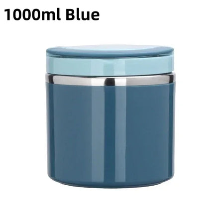 630/1000ml Stainless Steel Thermos &ndash; Keeps Food Hot Blue-1000ml