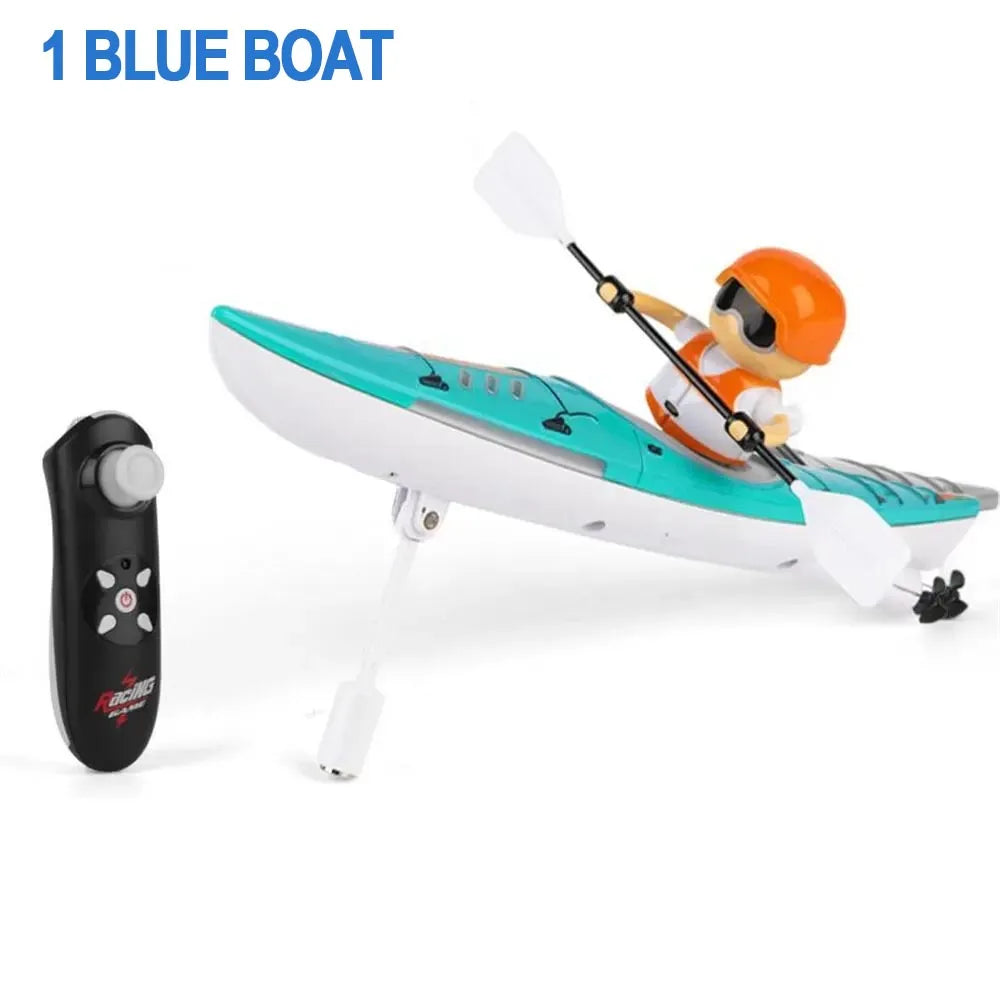 Rc Boat Kayak Racing Ship 2.4G &ndash; Remote Control Speed Boat 1 Blue