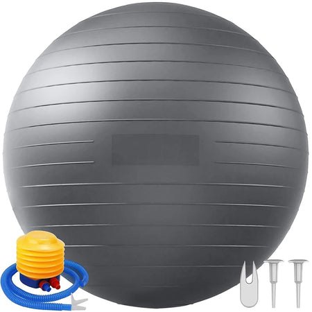 65/75/85cm Balance Ball &ndash; Pregnancy Safe Yoga Fitness Ball grey-85cm