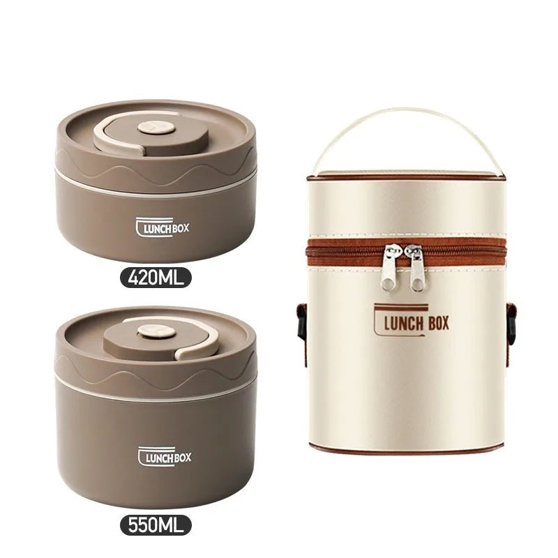 Microwavable Portable Stainless Steel Lunch Box &ndash; Leakproof