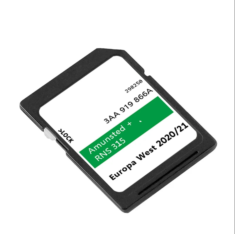 RNS 315 Navigation SD Card 8GB &ndash; 2020/21 Maps Included
