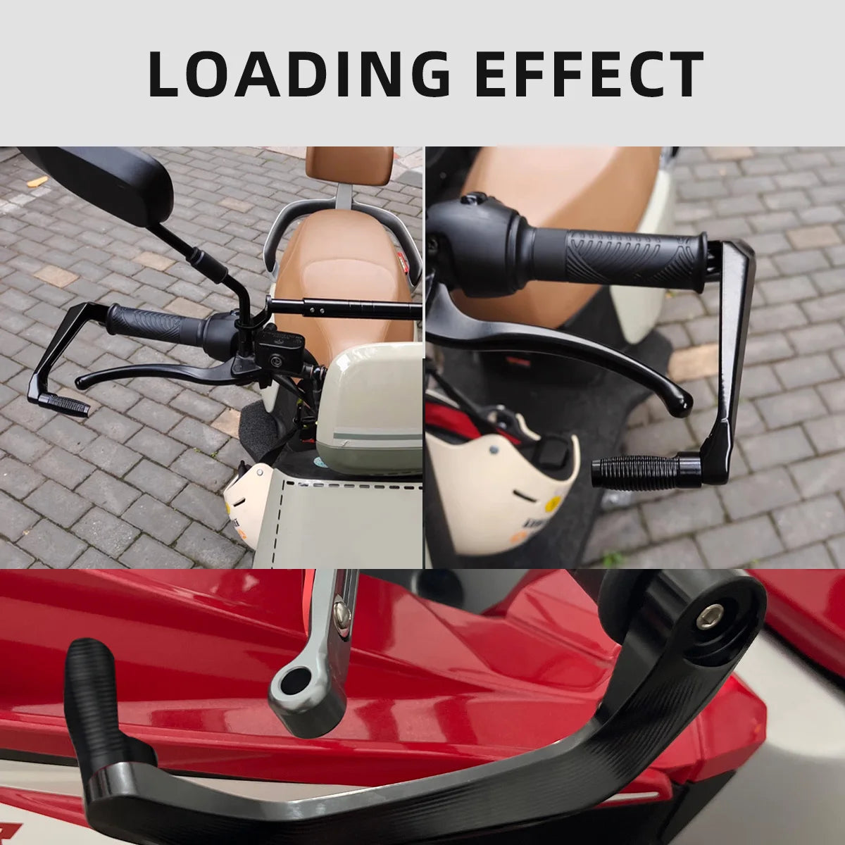 Motorcycle Brake Clutch Lever Hand Guard Protector &ndash; Durable Carbon Black Design