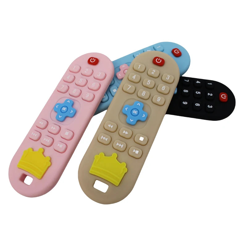 Silicone Remote Control Teether &ndash; Soothing Cognitive Teething Toy