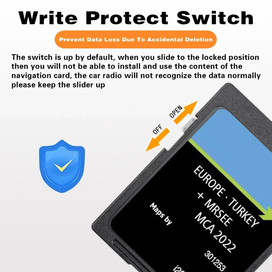 MCA Europe SD Map Card Ford Galaxy 2010-2015 - Plug Play