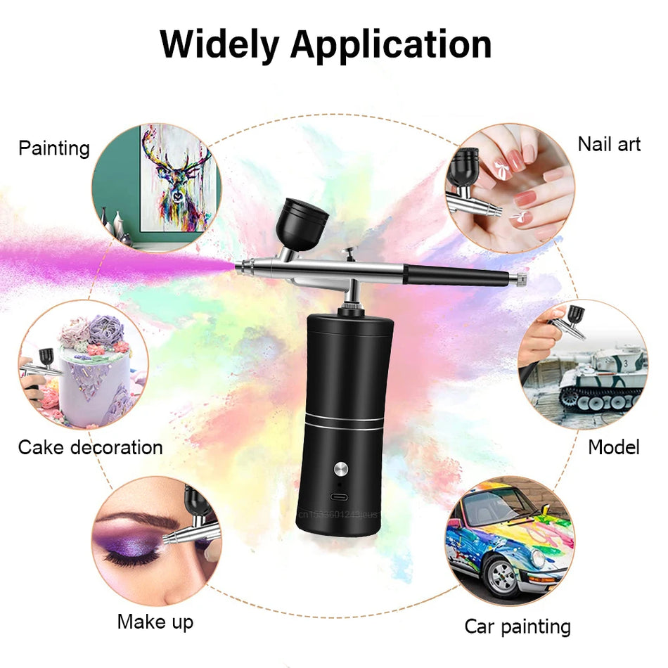 Airbrush Kit with Compressor for Painting, Mini Spray Gun
