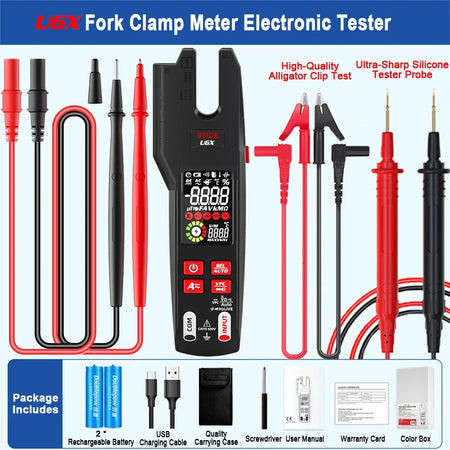 TK HOT BSIDE U6 Clamp Meter &ndash; 600A Auto Digital Multimeter BSIDE U6X KIT / CHINA