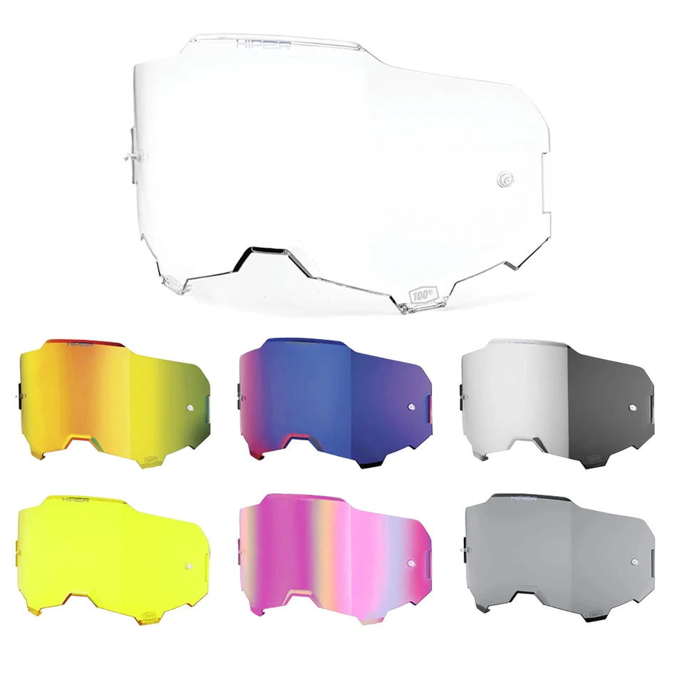 Motocross-lasit vaihto-objektiivit 7 väriä UV400-sarja