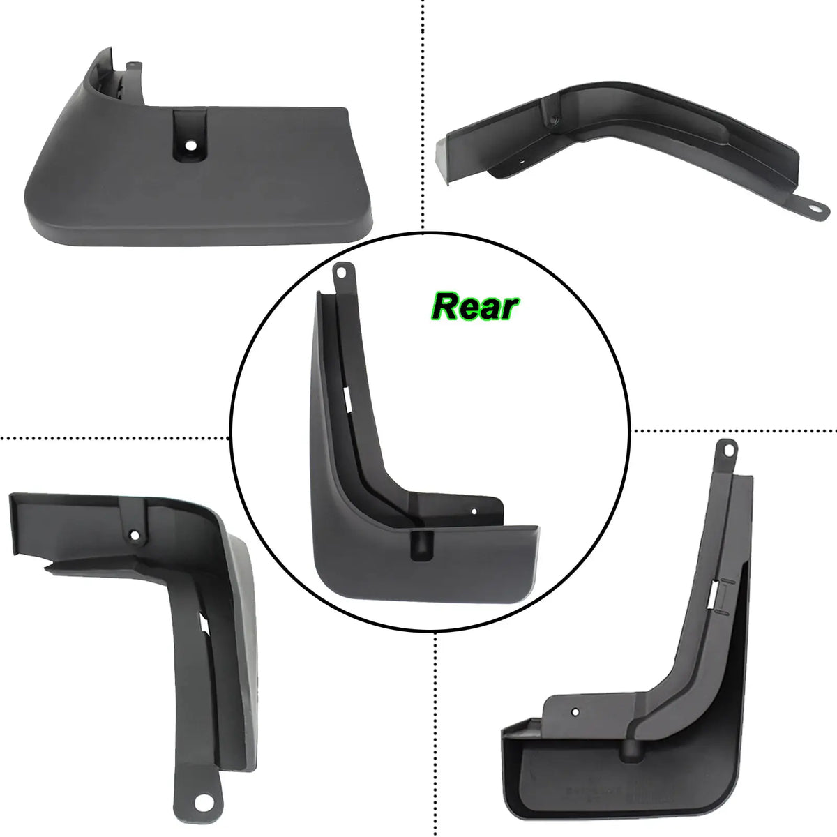 4Pcs/Set Splash Guards For Chery Tiggo 7 Pro 2020 2021 Mud Flaps Mudflaps Fender Mudguard Front Rear Car Accessories Parts Wheel by InterCyprus Trading Ltd