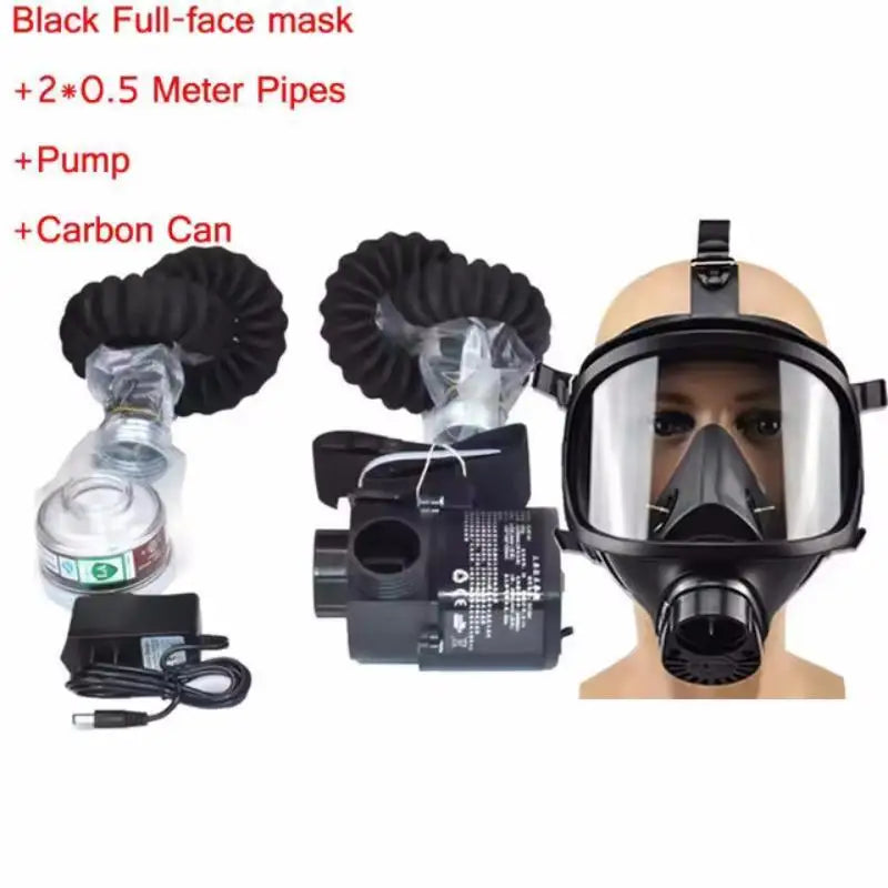 Protective Gas Mask Respirator Full Face &ndash; Constant Flow MF14 Mask Set