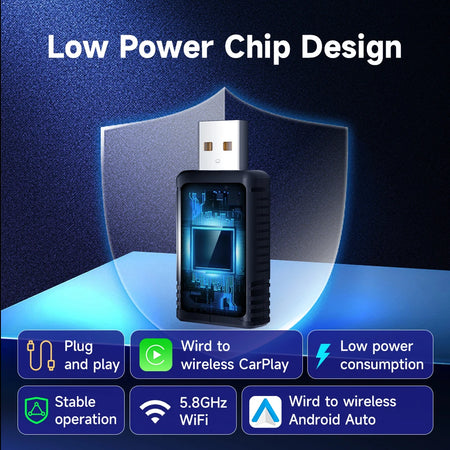 2025 HEYINCAR 2in1 Wireless Android Auto Adapter &ndash; Seamless Wireless Carplay for Toyota Models