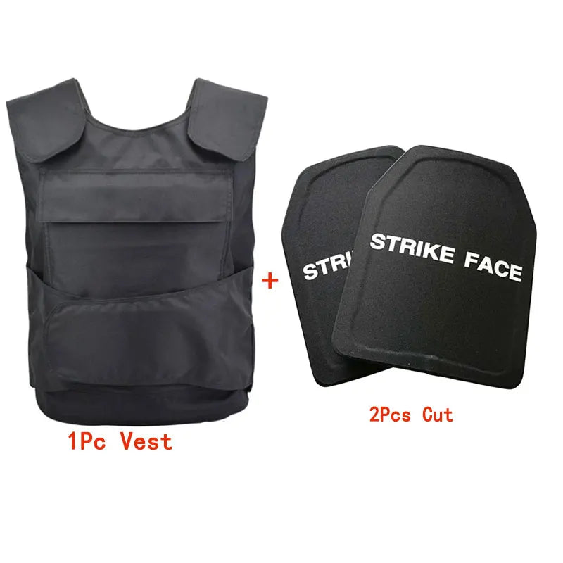 10x12 PE Bulletproof Backpack Shield &ndash; Lightweight NIJ IIIA Vest and 2Pcs Cut