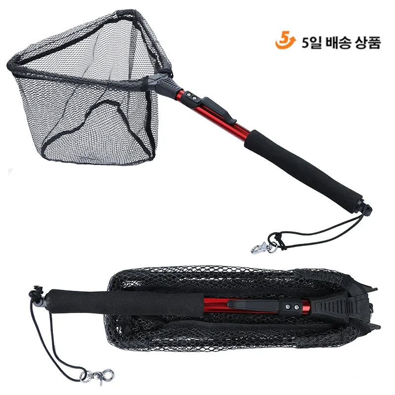 Sougayilang Folding Telescopic Fishing Landing Net - 65-112cm