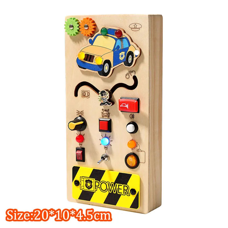 MY10082 Busy Board Led Switch Wheel Educational Toy &ndash; Play MY10082C
