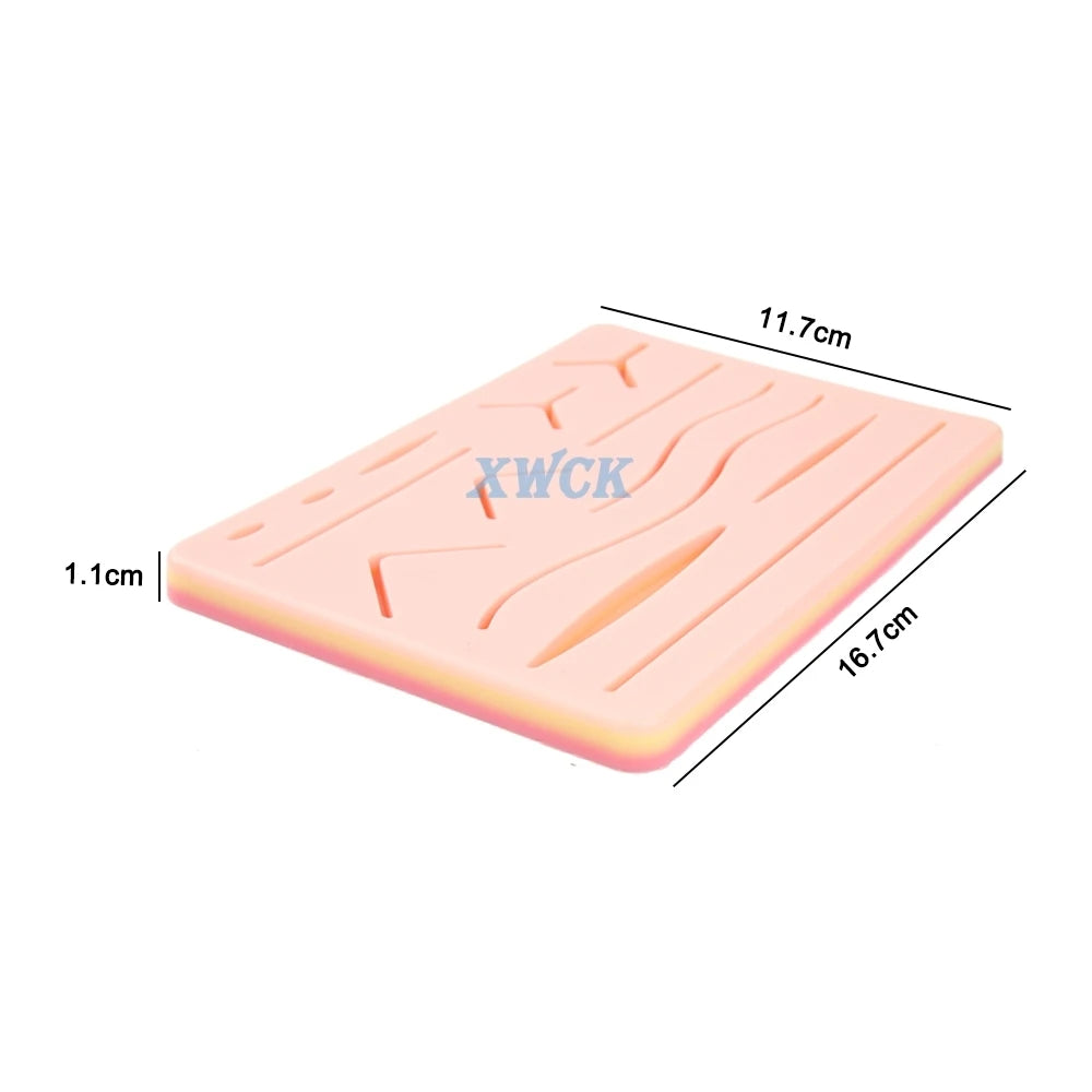 17Pcs Silicone Suture Pad Kit &ndash; Practice Model With Tools