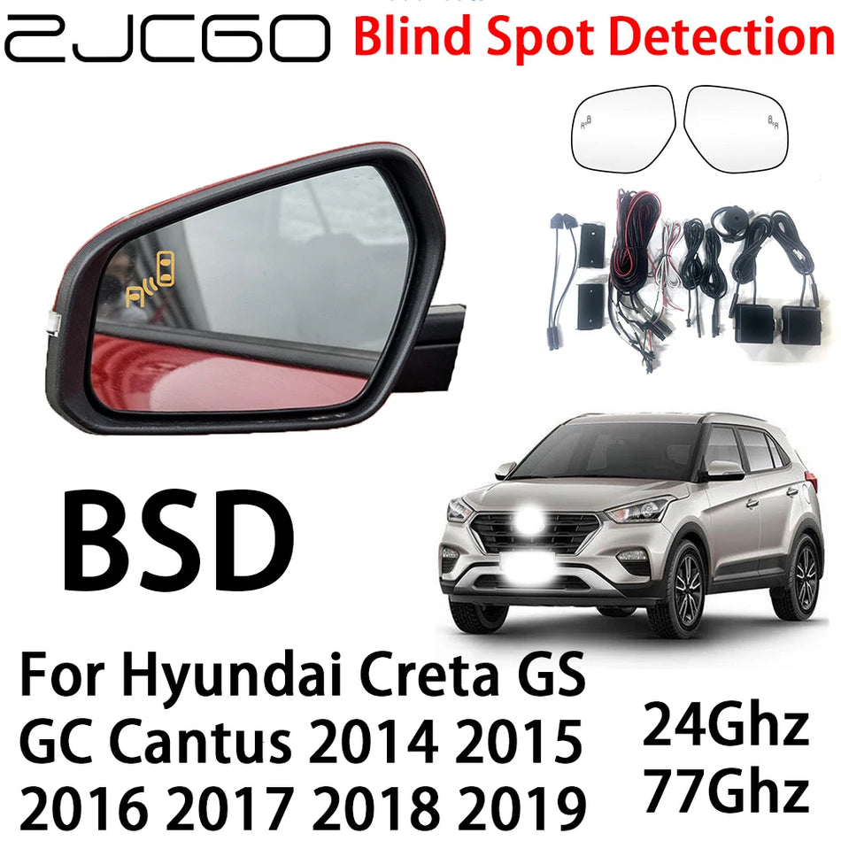 Aklojo taško aptikimo sistema Hyundai Creta GS GC 2014-2019 BSD radarų įspėjimo atnaujinimas