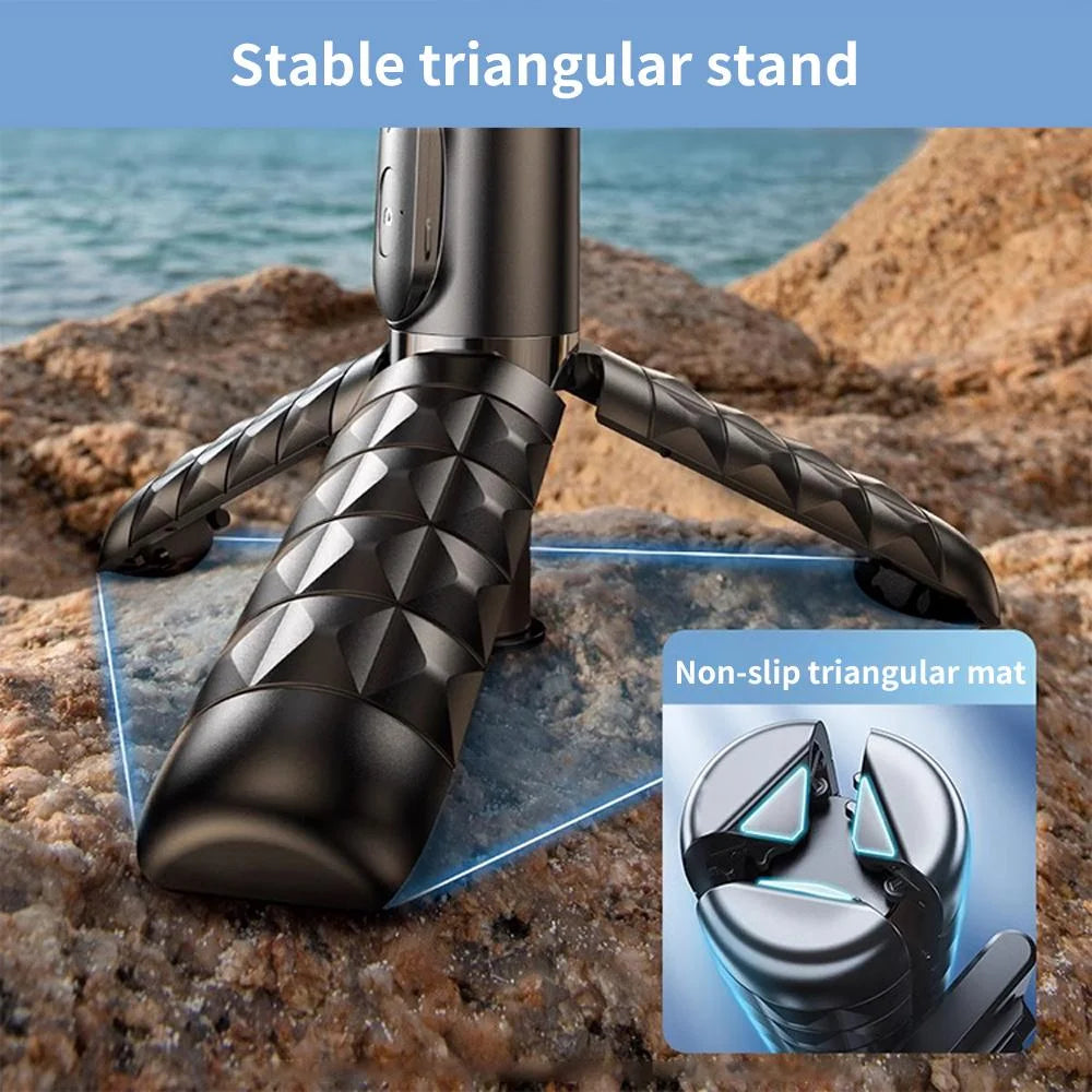 CrownQu Selfie Stick &ndash; 360 Degree Rotation with Bluetooth Remote