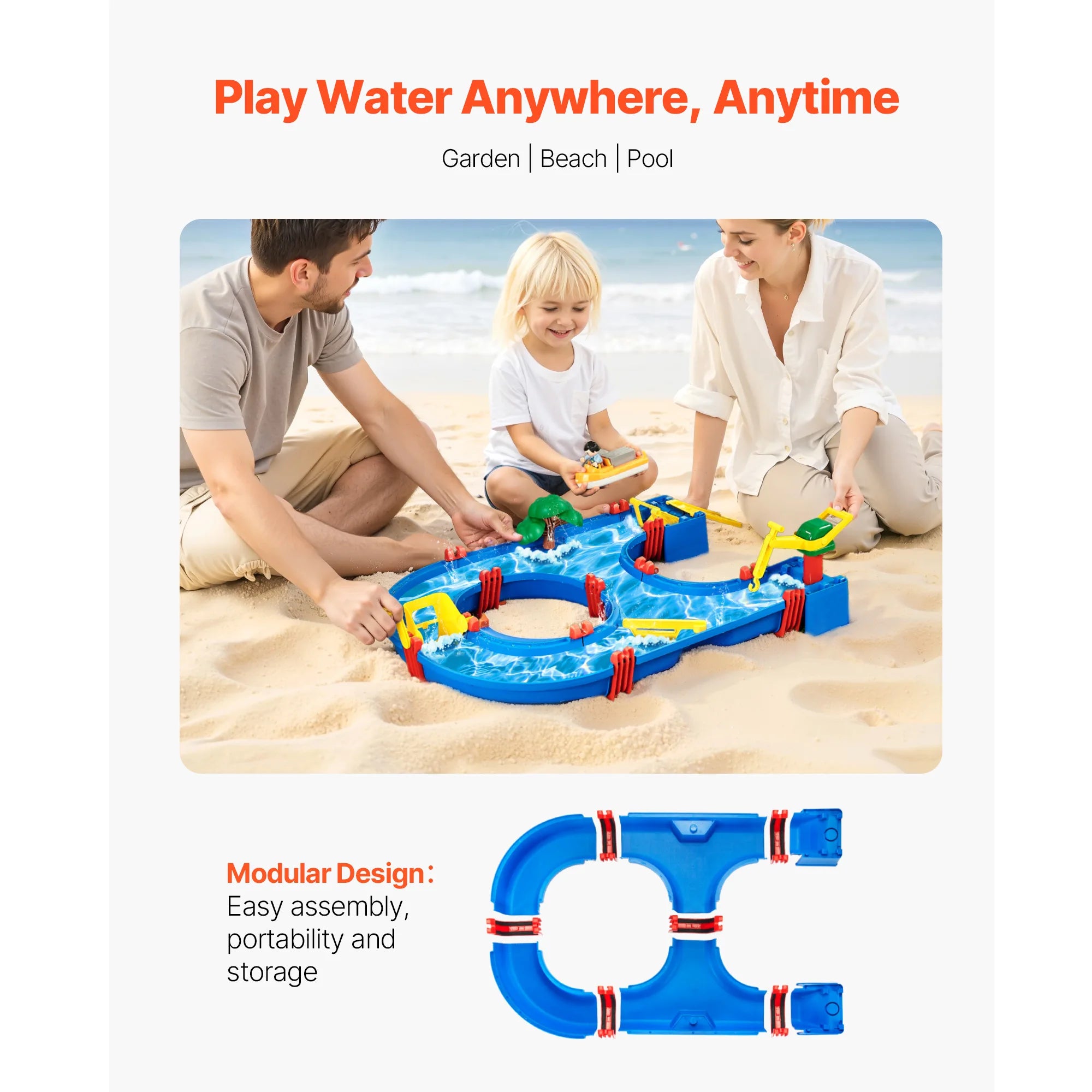 SucceBuy Water Play Table &ndash; Includes 39 Accessories
