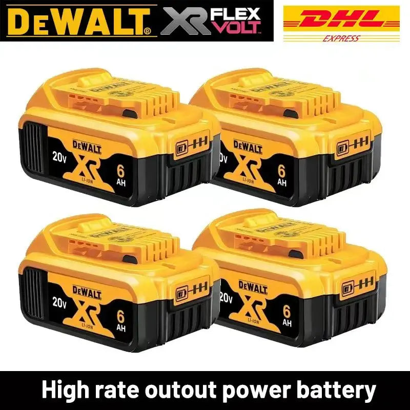 Rechargeable DeWalt 18V 20V 6Ah Lithium Ion Tool Battery Pack