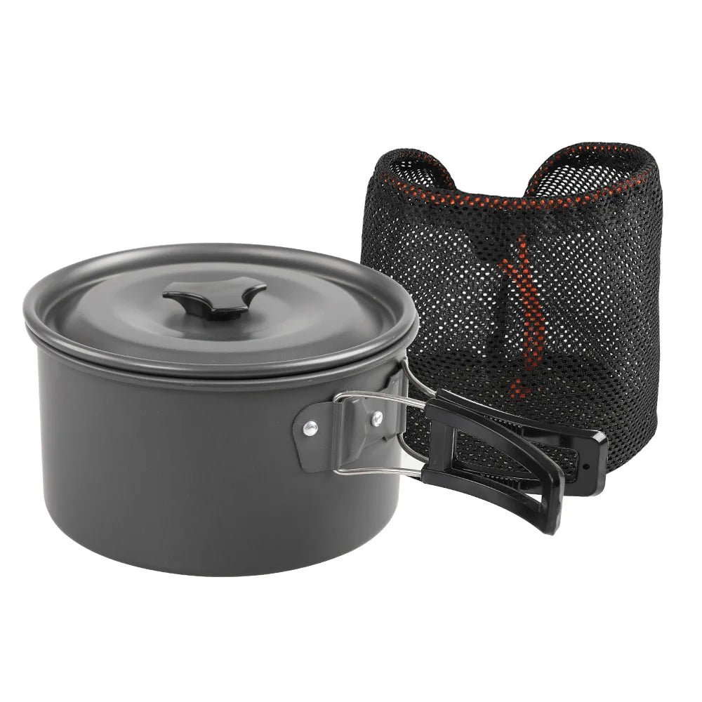 Lightweight Camping Cookware Kit for Outdoor Adventures Stockpot