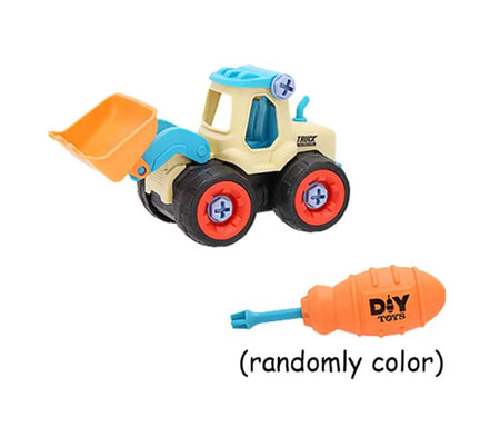 Nut Disassembly Engineering Toy: Montessori Excavator Bulldozer Bulldozer