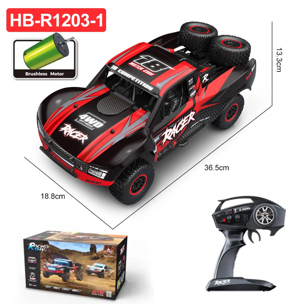 HB RC Car R1201 &ndash; Brushless 4WD High Speed 1/12 Scale R1203-1 Color Box