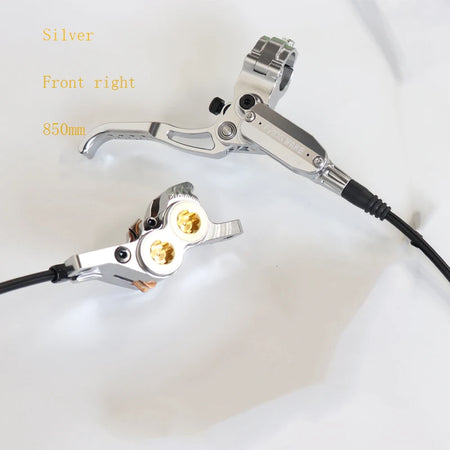 Frog Wake 4 Pistons Hydraulic Disc Brake &ndash; One Finger Lever Silver Front Right