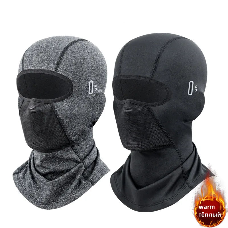 Winter Warm Cycling Cap For Men Bicycle Motorcycle Balaclava Windproof Sports Scarf Velvet Bike Face Cover Women Hiking Ski Hat