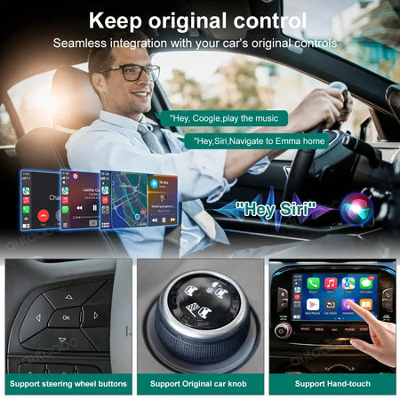 Wireless CarPlay Interface For Alfa Giulietta 2014-2021 Fiat 500X 2015-2017 Fiat 500L 2013-2014 With Mirror Link Android Auto by InterCyprus Trading Ltd
